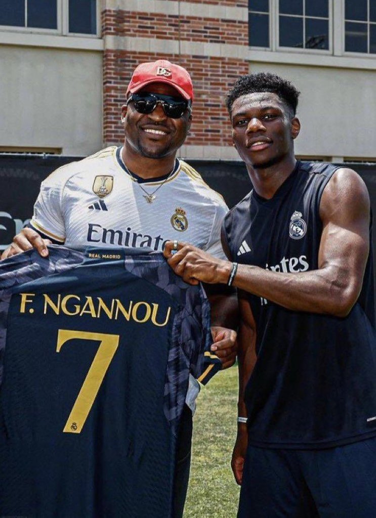 Aurélien Tchouameni &amp; Francis Ngannou 💪🏿🇨🇲🇫🇷