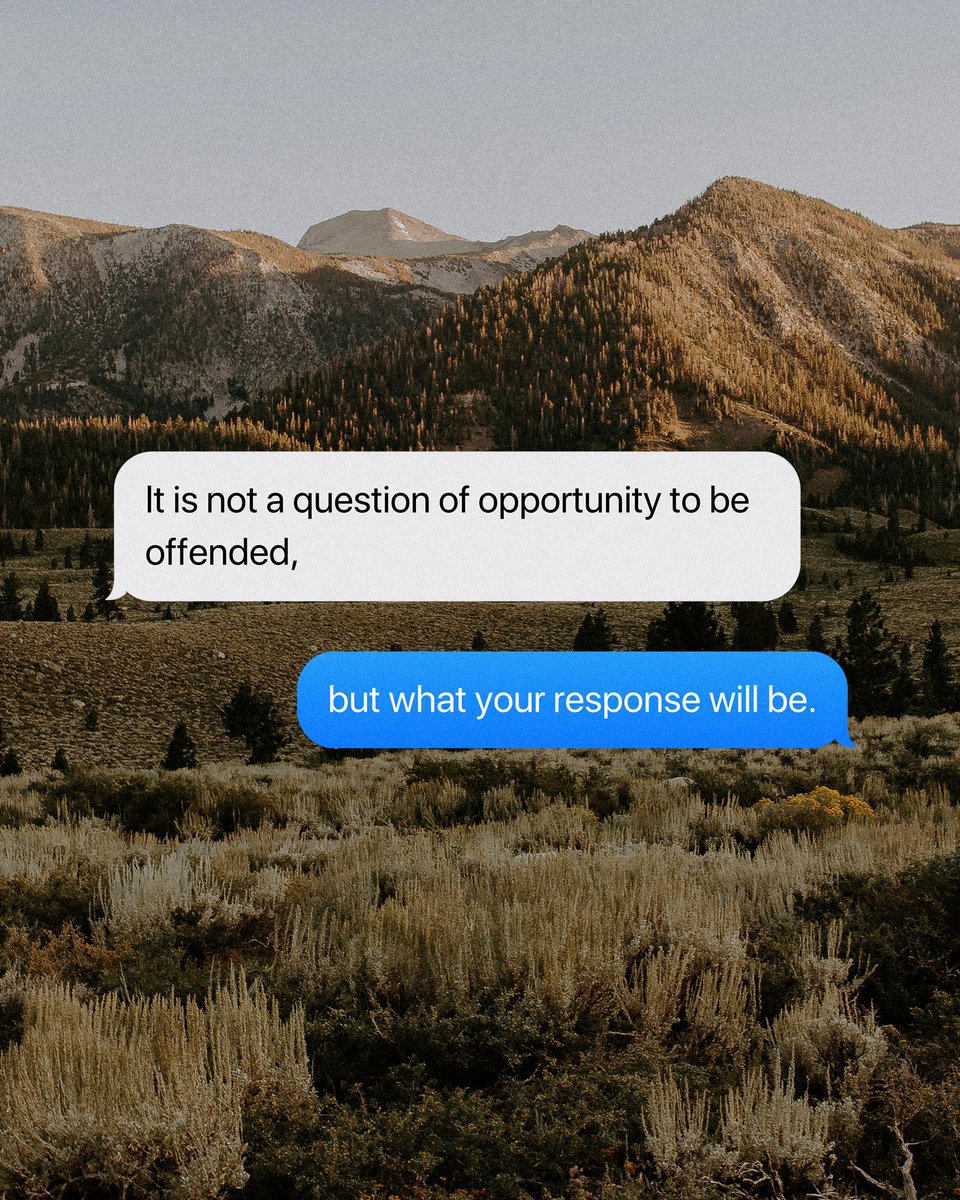 JohnBevere's tweet photo. Offense is inevitable. Every one of us will have opportunities to be hurt, misunderstood, betrayed, or disappointed

The real question is not whether the opportunity will come, but how we will respond when it does.

Offense only becomes a trap when we hold onto it. But forgiveness keeps our hearts soft, free, and able to hear God clearly.

I talk more about this in The Bait of Satan. Get your copy here: https://t.co/6NXqe0hsE8