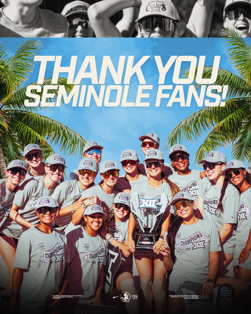 FSU Beach Volleyball tweet media