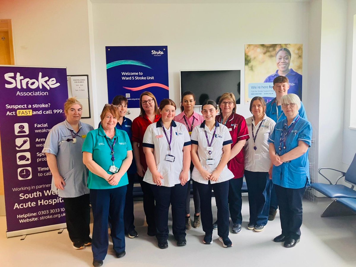 WesternHSCTrust's tweet photo. π Make May Purple β Act FAST for Stroke Awareness
Our Stroke Teams are supporting the @strokeassocni #MakeMayPurple campaign to raise awareness of stroke and the importance of acting quickly.
β
Face
β
Arms
β
Speech
β
Time
Read more: https://t.co/X6N84q4Zfy https://t.co/Jprgxh6lA1