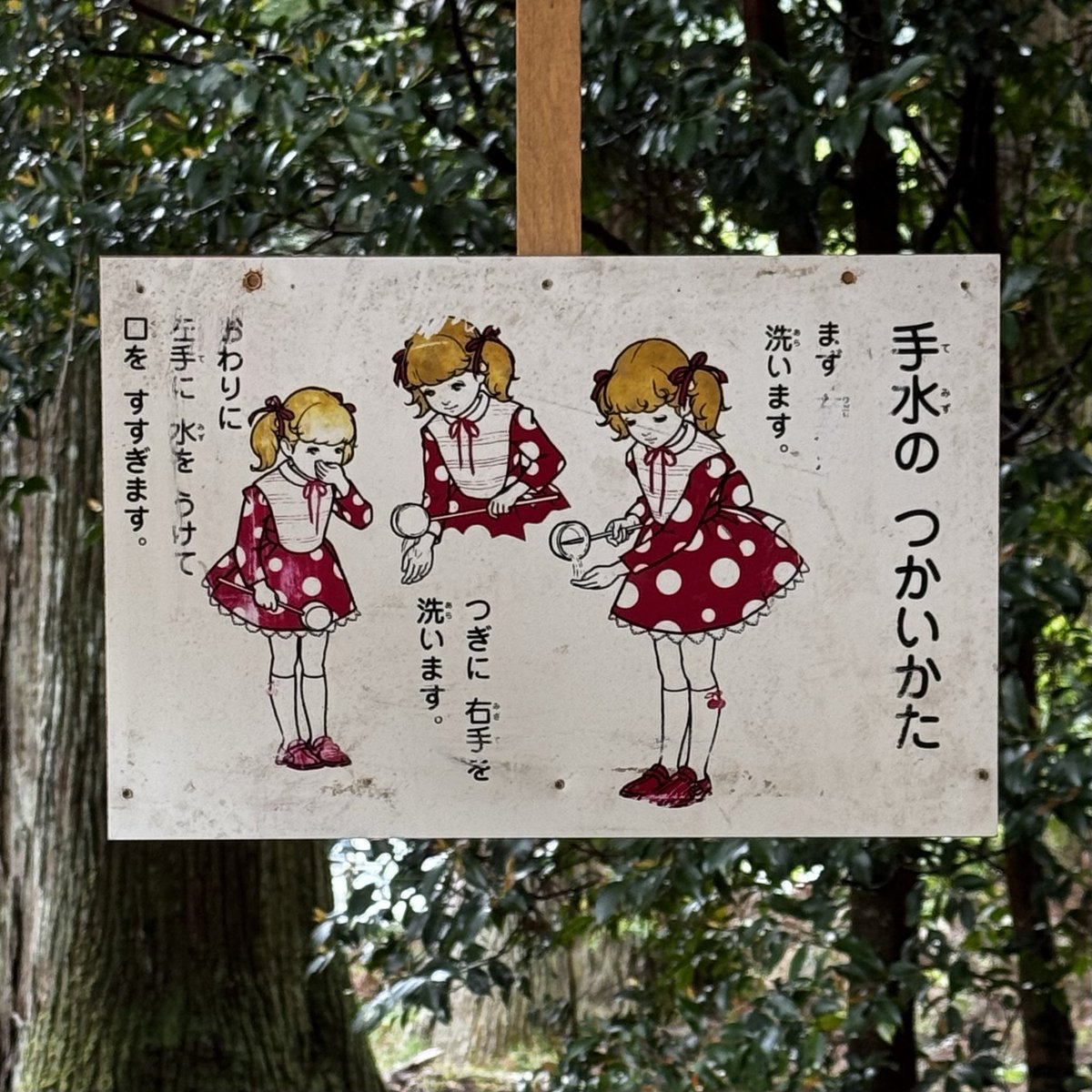 trainta225's tweet photo. この看板て神社界隈ではデフォルトのフォーマットなんかな？まぁまぁ有名なとこから山深いひっそりとしたとこまでちょいちょい見かけるやけど、なんかアレで。 https://t.co/6PtVh6qf3C