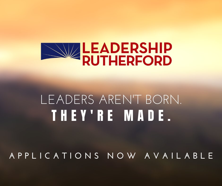 RuthWorksTN's tweet photo. Applications for Leadership Rutherford Class of 2026/2027 are open now through May 22nd ⭐️

Explore the key forces shaping Rutherford County alongside some of the area's most driven leaders.

Apply today, spots are limited: https://t.co/5X6em5lReR #LeadershipRutherford https://t.co/Cdp4qtSeXt