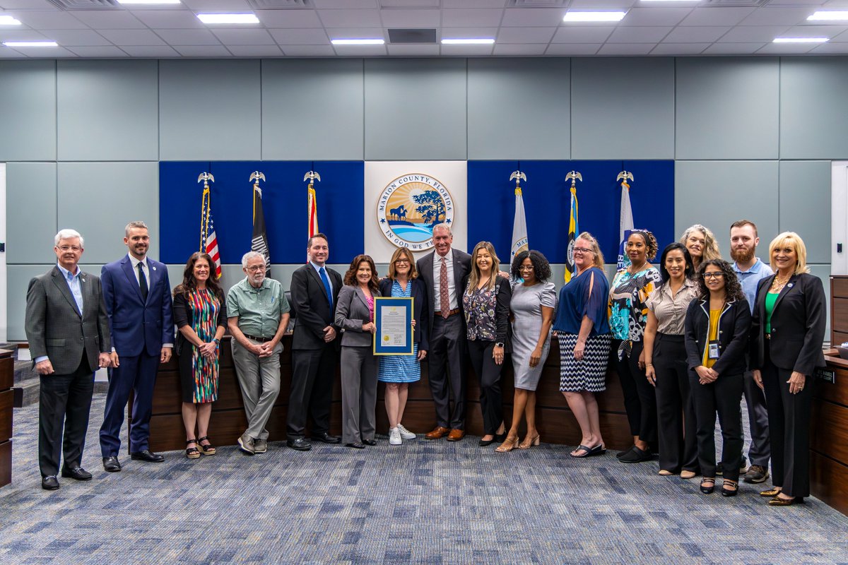 circuit5's tweet photo. The Marion County Problem-Solving Court team received a proclamation from the BOCC recognizing May as National Problem-Solving Courts Month. Judges Herndon, Rogers, and Magistrate Soileau joined commissioners and staff for the presentation.
Info: https://t.co/LqWavCKdPw
#Circuit5 https://t.co/LO8imSo3Re