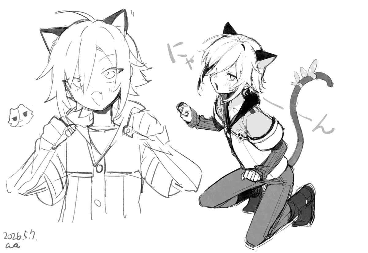 ceroA_cr's tweet photo. ねこう落書き https://t.co/JrnaMOB8ut