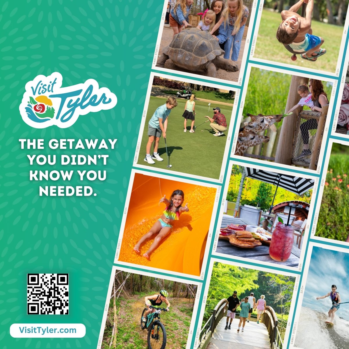 VisitTyler's tweet photo. The getaway you didn’t know you needed might be closer than you think. 

Spend the day at the zoo, hit the trails, relax by the lake, grab dinner on a patio, and make a weekend out of it in Tyler.

https://t.co/eWp72DIKhr https://t.co/XzZMLQhepj