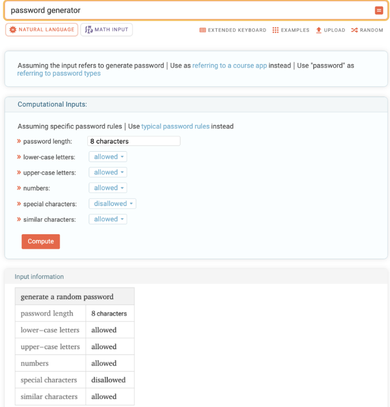 Wolfram_Alpha's tweet photo. Another Random Password Day, another opportunity not to get thrown into the Gorge of Eternal Peril—ask Wolfram|Alpha to generate a real password, not just your favorite color!
https://t.co/4opkW9s5hs https://t.co/98RmZXMb9B