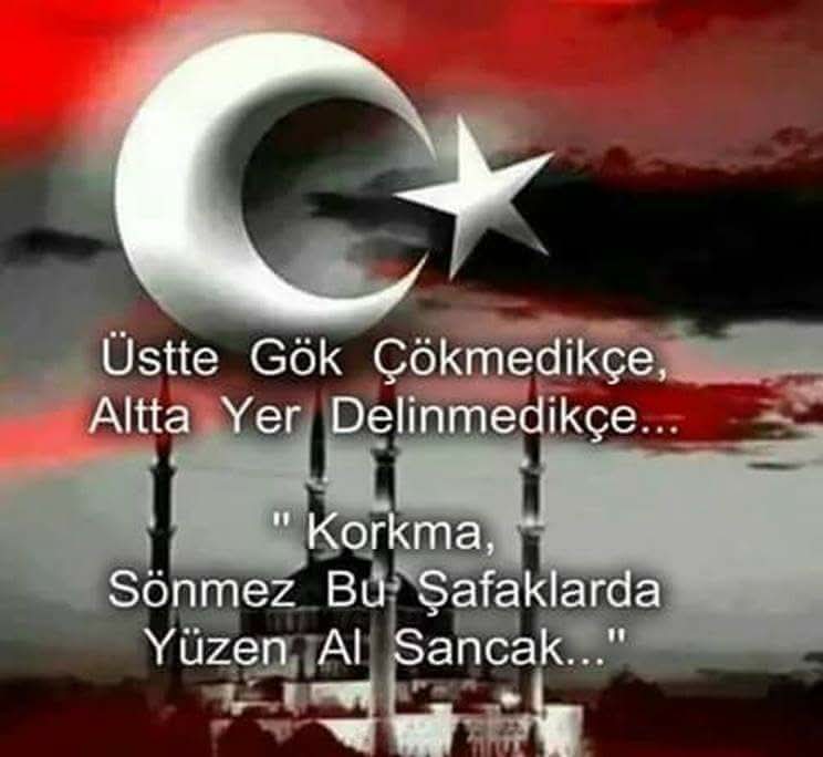 HamzaKARAN123's tweet photo. "Hayırlı Cumalar Dilerim"
Bayraksızlar Bayraksızlar
Yere Düşse Bayraksızlar
Nerden Bilsin Kıymetini 
Soysuz Sopsuz Bayraksızlar.
 
Vatansızlara dert olan 🇹🇷
 'Türk Bayrağımız' ilelebet gururla dalgalanacaktır.
🇹🇷🇹🇷🇹🇷
#TürkBayragı #Bayrak #AyYıldız https://t.co/GP3gwnRX8h