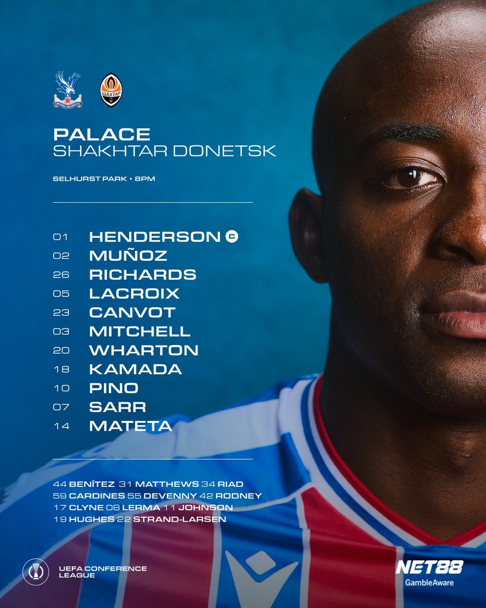 CPFC's tweet photo. The XI taking on Shakhtar Donetsk in a European semi-final 🫡 https://t.co/zbThCSp4Ey