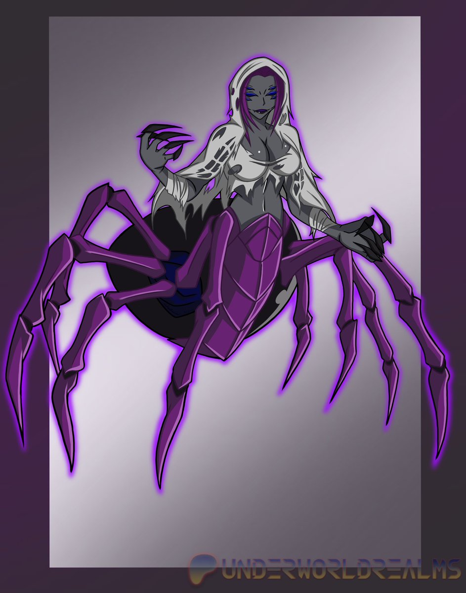Underw0rldRealm's tweet photo. Good day, lost souls! Today, I bring you the newest member of our Monster Series! 

Welcome, Rirritha the Arachne! 

NSFW version and Journal Entry will be live later on my Patreon! Go check them out! Links in bio!

#monstergirl #arachne #oc #digitalart https://t.co/p3utCuHfM8