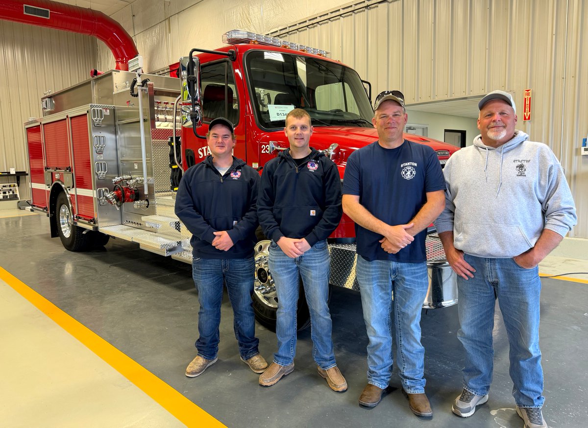 ToyneFireTrucks's tweet photo. #Firefighters from Stanton (IA) Fire Department recently went through final inspections on their new #ToyneTailoredApparatus.
#BuiltToTakeTheCall
#Toyne https://t.co/HL3yaETKzw