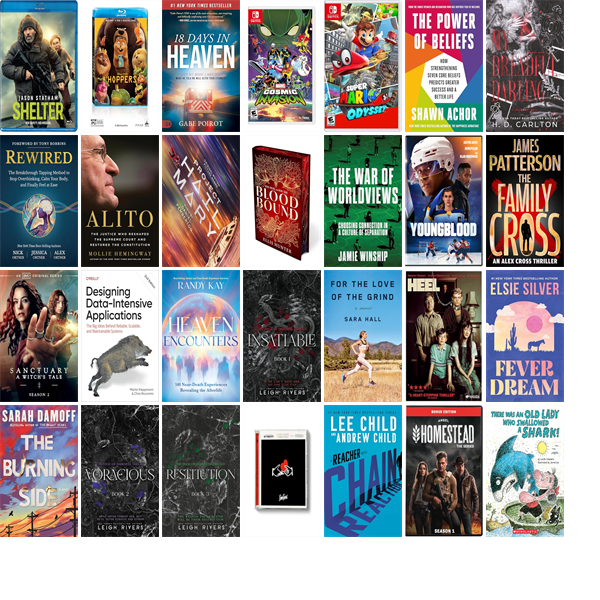 MyHPLD's tweet photo. This week the High Plains Library District has 254 new books, eleven new movies, and four new music CDs.  New items include Shelter, Hoppers, 18 Days in Heaven, Marvel Cosmic Invasion, Super Mario Odyssey, The Power of Beliefs, and My Dreadful Darling. https://t.co/194tM9QpQv https://t.co/ELPdRbzJEs