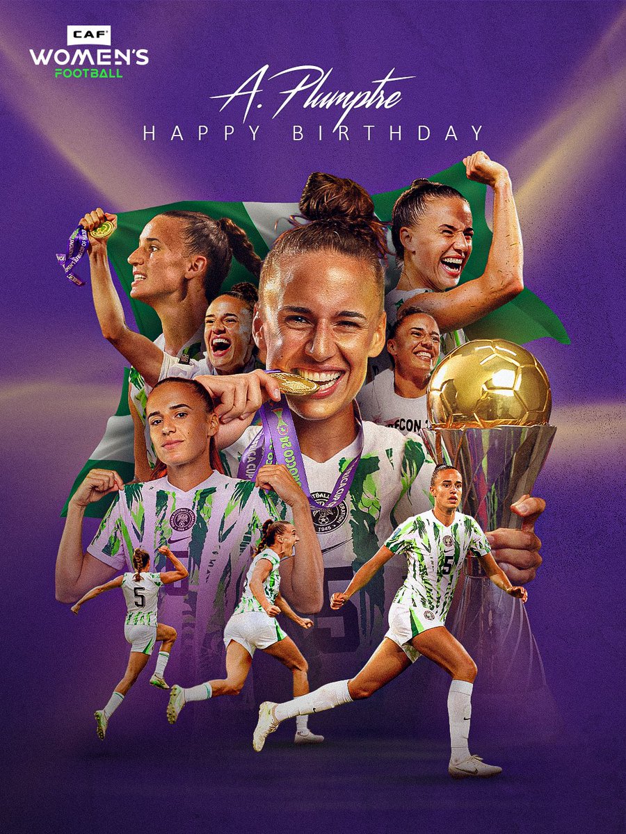 Nigeria’s number 5, the ever-reliable Ashleigh Plumptre. 🛡️🇳🇬

Happy birthday, champ! 🎉