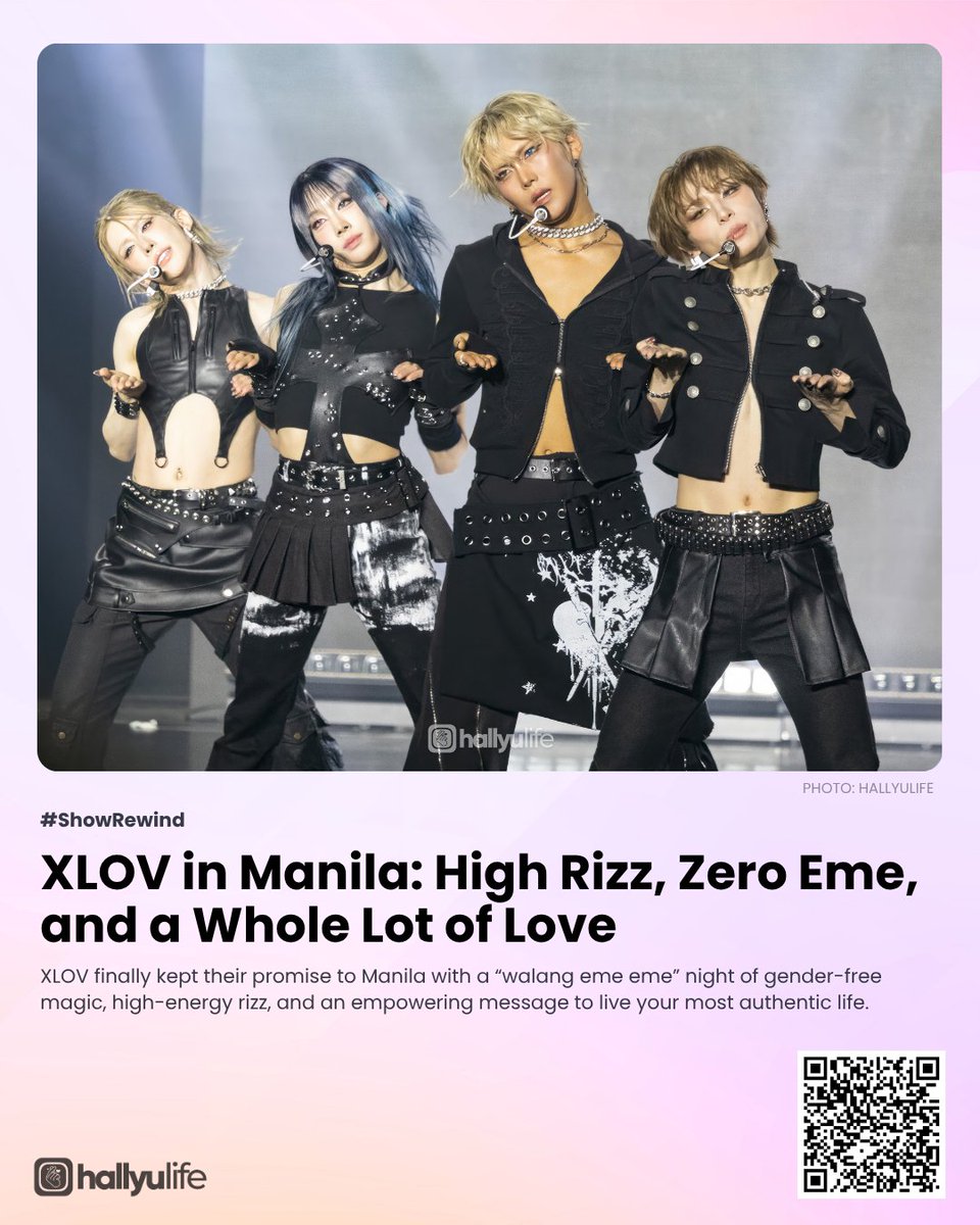 On #ShowRewind: PH EVOLs are officially obsessed with this "gender-free" era — thank you XLOV for showing us how to be powerful, confident, and unapologetically ourselves! 💖🔥

Read more at: hallyulife.com/xlov-in-manila…

Presented by <a href="/wishusluckent/">Wish Us Luck</a> 

#XLOVAsiaTour2026 #XLOVinManila