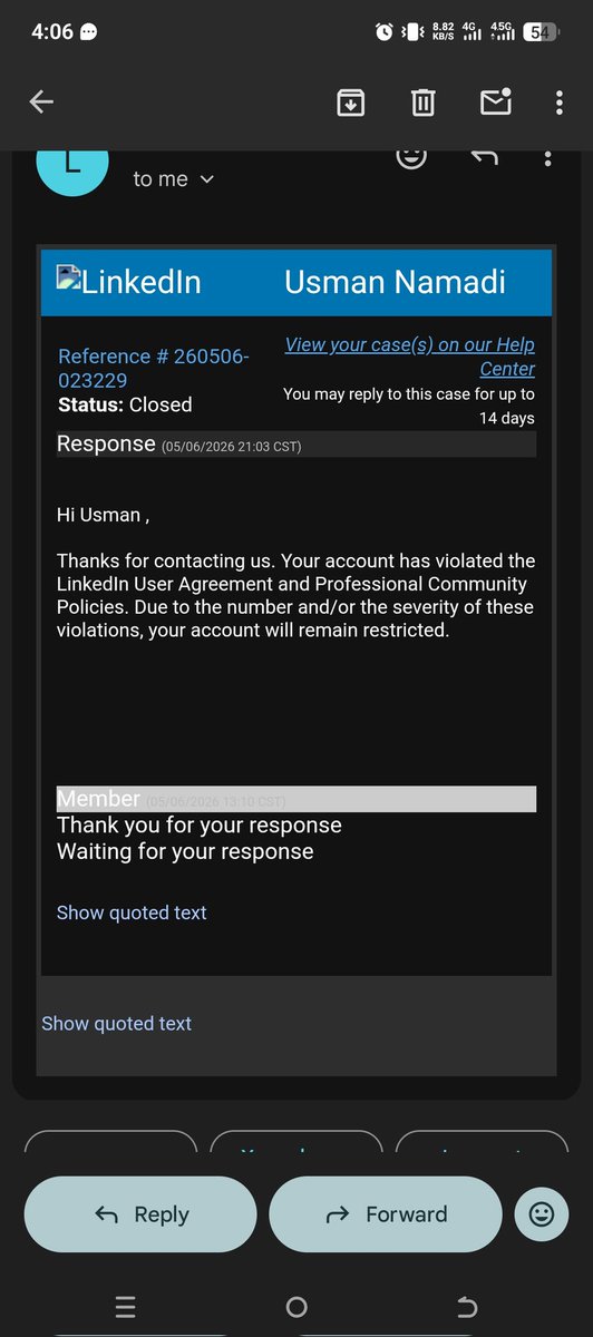 CRYPTOGOAT_ONE's tweet photo. @LinkedInHelp  what am I going to do now?? https://t.co/ldeJCPLKB5