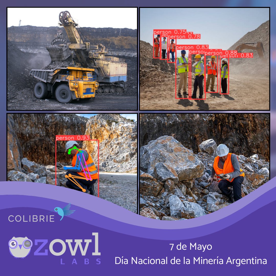 zowllabs's tweet photo. En el Día Nacional de la Minería en Argentina, es el momento perfecto para reflexionar sobre cómo la IA está transformando este sector crucial, al identificar riesgos invisibles al ojo humano, monitorear condiciones en tiempo real y optimizar procesos para prevenir accidentes. https://t.co/Dvej5IPV5o
