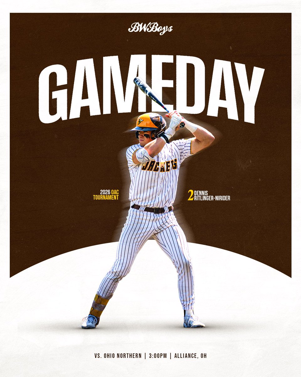 BWUBaseball's tweet photo. OAC Tournament Day 1

vs. ONU | 3PM | Alliance, OH

#BWBoys #d3b https://t.co/2sgYyuiECM