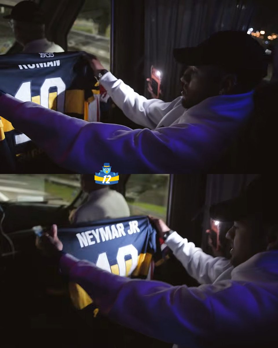 😮‍💨🇧🇷NEYMAR JR. y las camisetas de #Boca que se llevó de Buenos Aires.