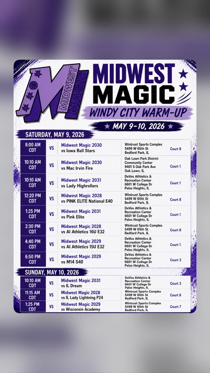 Midwest_Magic_'s tweet photo. Great weekend ahead @SelectEventsBB 
#WindyCityWarmUp https://t.co/ZX3DZeS9u4