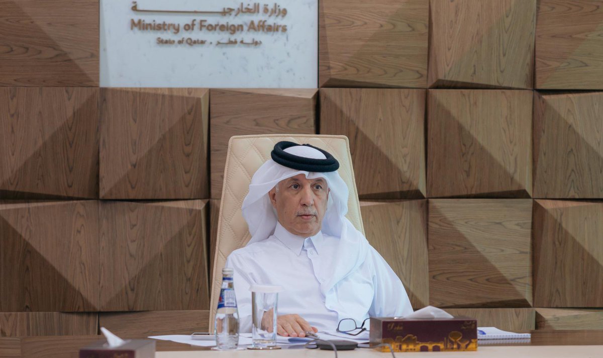 MofaQatar_EN's tweet photo. Qatar Takes Part in Euro-Mediterranean, Arab and Balkans Foreign Ministers Meeting

Doha | May 07, 2026

The State of Qatar participated on Thursday in a meeting of foreign ministers from the EU Mediterranean group (MED9), the League of Arab States, and Western Balkan countries, held via videoconference.

Qatar was represented by HE Minister of State for Foreign Affairs Sultan bin Saad Al Muraikhi.
The meeting discussed strengthening food security and facilitating access to fertilizers.

#MOFAQatar