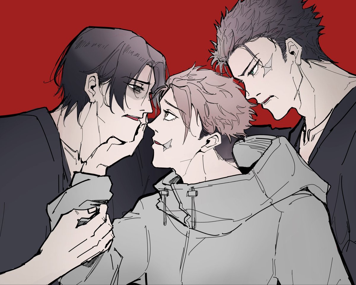 黒髪の重い男たちでサンド🥪
#ioriita #fushiita