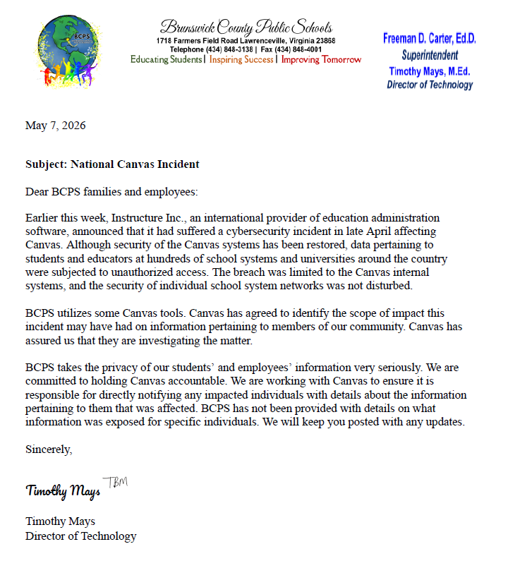 Brunswick County Public Schools tweet media