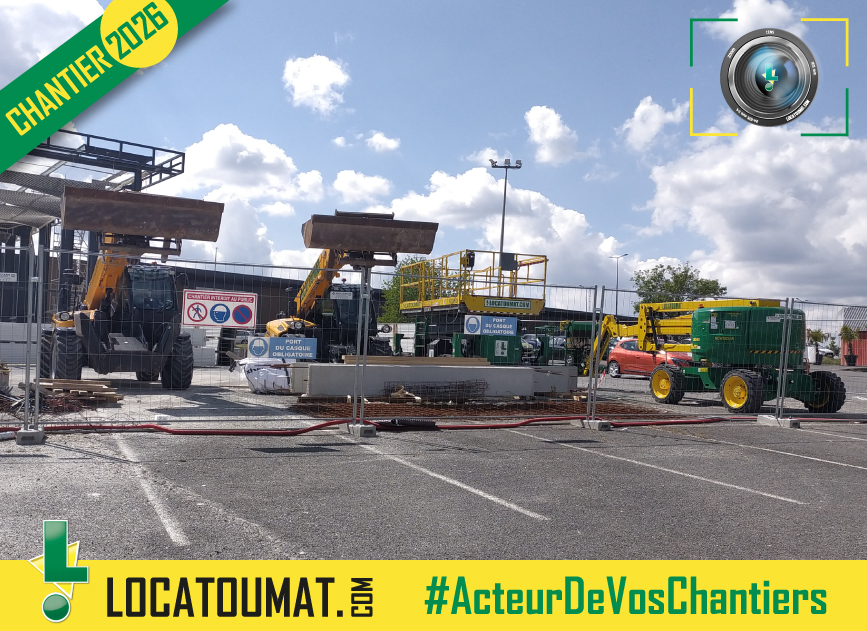locatoumat's tweet photo. #chantier2026
Pour la construction du futur terrain couvert de padel à Saintes, nos #matériels sont actuellement en #location sur le #chantier afin de répondre aux besoins de #levage et de travail en hauteur :
➡️1 CT 13 m, 1 CT 17 m, 1 nacelle ciseaux 15 m, 1 nacelle 18m
📷 Grég. https://t.co/OXLDg5b6BK