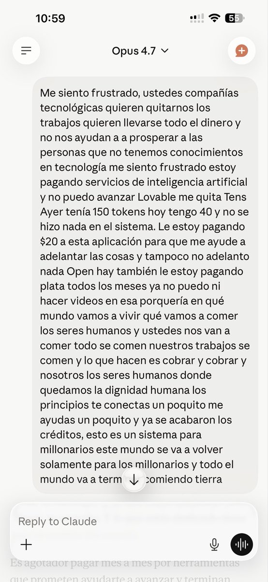 simoninvierte's tweet photo. #inteligenciaartificial #frustracion #ia #claude #openai #samaltman #gemini https://t.co/bNqLVUZwhQ