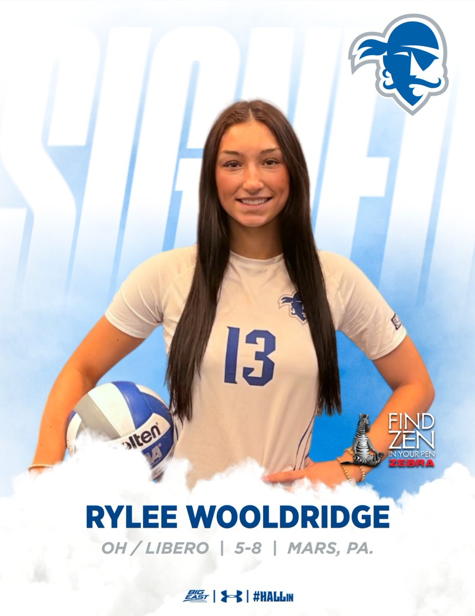SHUVolley's tweet photo. 🚨🚨𝙎𝙄𝙂𝙉𝙀𝘿🚨🚨

We've got another new member of the Seton Hall family!  Please welcome 𝐑𝐘𝐋𝐄𝐄 𝐖𝐎𝐎𝐋𝐃𝐑𝐈𝐃𝐆𝐄!!

#HALLin 🏐🏴‍☠️🔵⚪ @ZebraPen  🖋️ https://t.co/jfzumMdrHJ