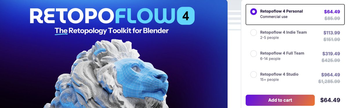 RetopoFlow's tweet photo. RetopoFlow is 25% OFF until Monday - only on @superhivemarket 

👉 https://t.co/fMICgE9Wog https://t.co/RpPRhHLOg5