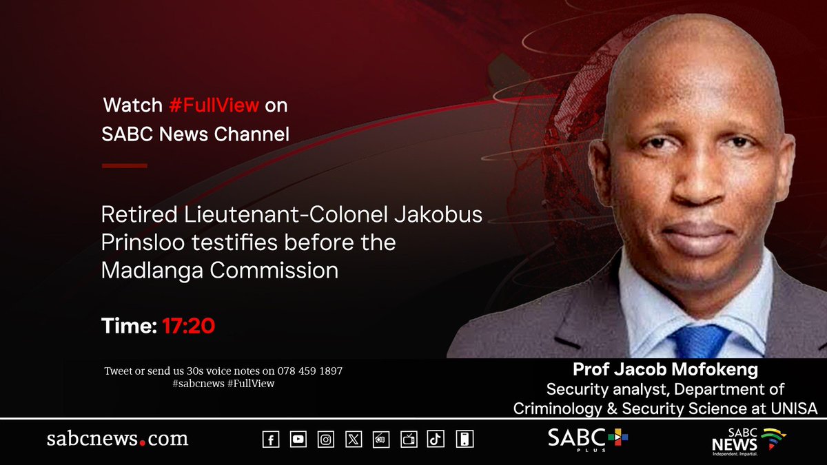 [COMING UP] On #FullView Prof Jacob Mofokeng, retired Lieutenant ...
