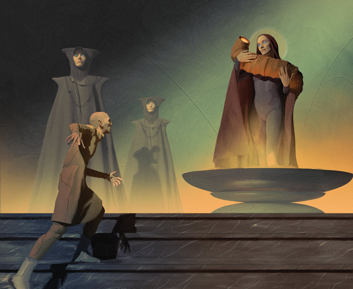 Sheeana cradles the Worm

from Chapterhouse: Dune