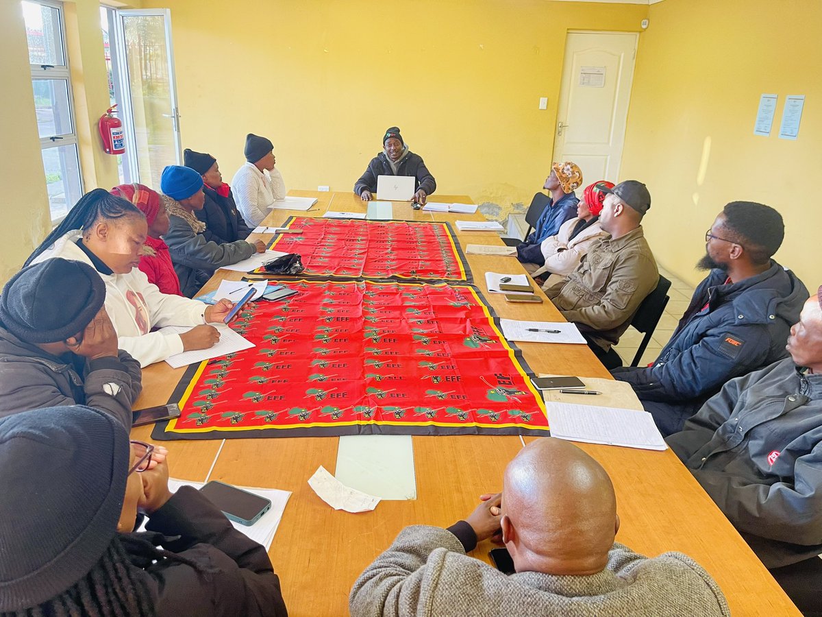 EffNorthwest's tweet photo. The Provincial Election Task Force Coordinator, Cmsr Papiki @KBabuile has convened the Maquassi Hills Sub-Regional Election Task Force ahead of the 2026 Local Government Elections on 4 November 2026.

#RegisterToVoteEFF on https://t.co/Ky6saDliZX https://t.co/rPYr7wLhDd