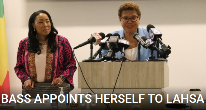 jammles9's tweet photo. In October 2023, Bass appointed herself to LAHSA's governing commission, the first LA mayor to ever do so, giving her direct oversight of the CEO she had championed. 

Bass then voted with commissioners in 2024 to authorize additional Upward Bound House contracts, even though the commission had previously barred Adams Kellum from signing the original $2.1 million agreement. 

County supervisors reportedly weren't notified of the family conflict before voting. 

When LA County withdrew $300+ million from LAHSA in April 2025 over accountability concerns, Bass defended the agency and criticized the move as creating "more bureaucracy".