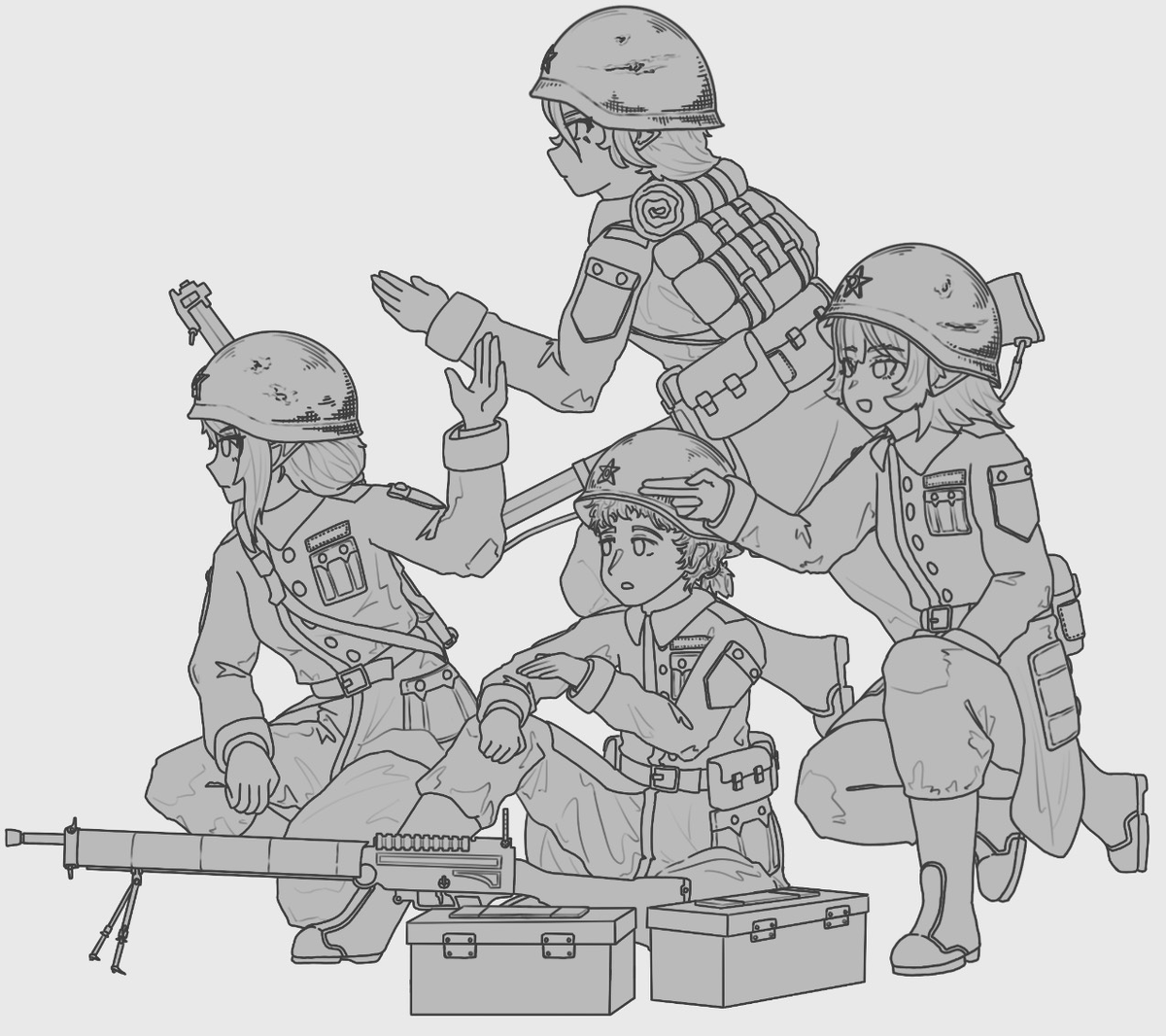 admiralshoto's tweet photo. give your youngest troops crew-served weapons to teach them a valuable lesson about teamwork https://t.co/8oiN8y6BEl