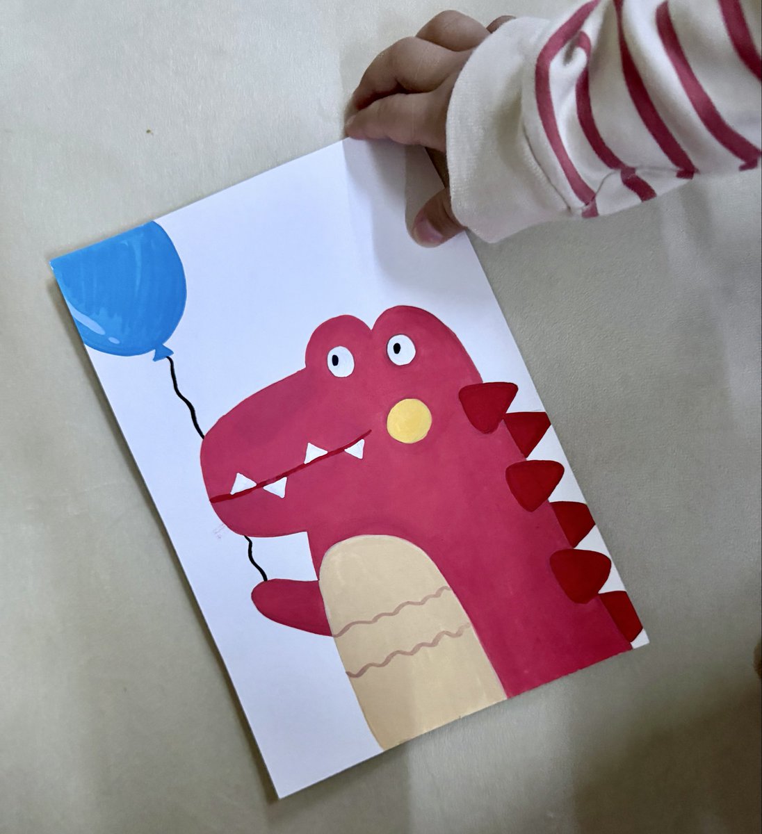 cxllmedev's tweet photo. جربت ال acrylic markers اليوم ورسمت داينصور ل سيف 🦖🩷 https://t.co/79dEwkfrX1