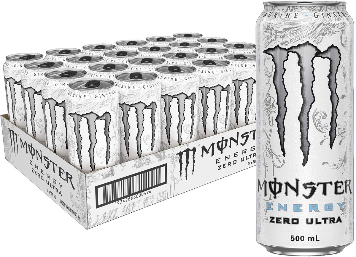 Gyafufu's tweet photo. I just received Monster Energy Drink Zero Ultra 24 x 500ml from madeyoureadthis via Throne. Thank you! https://t.co/TRA8Q9A19S #Wishlist #Throne https://t.co/AhdzDTTnRj