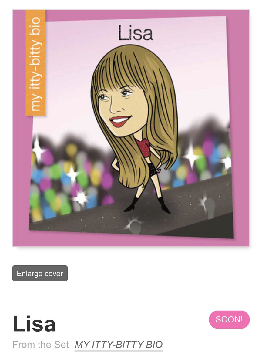 LaliceUpdates's tweet photo. #LISA is the first & only female Asian Artist
(Musician) featured in the "My Itty-Bitty Bio" biography books for children series, (which offers age-appropriate biographies of notable figures) designed for young readers in kindergarten through first grade in the United States also will be available in libraries.

•#LISA & JK will be the first K-pop artists to be featured in this (book) series.

📖 Soon: Beyoncé, Harry Styles, JK, Lin Miranda, #LISA, Pope Leo XIV, Taylor Swift & Zendaya 

🔖 Pre-order now 🔗 https://t.co/tZh0ERaVFR

•The My Itty-Bitty Bio series, biographies for the earliest readers, examines the lives of historical and modern men and women in a simple, age-appropriate way to help children develop word recognition and reading skills. Titles celebrate diversity, covering women and men from a range of backgrounds and professions including immigrants, individuals with disabilities, and heroes of Black, Hispanic, Asian American, and Indigenous history.

🔗 https://t.co/UEsYdcUyza

@wearelloud