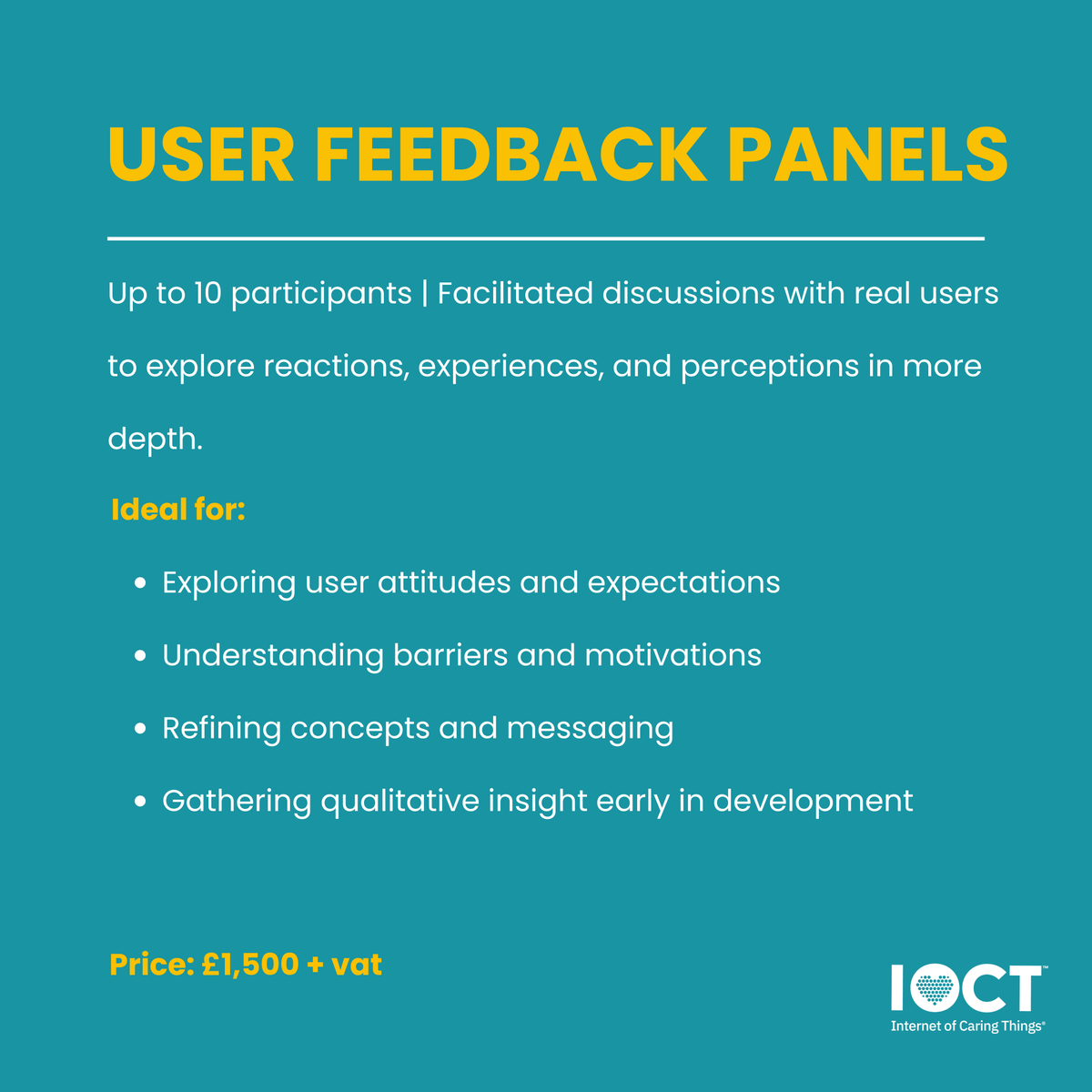 uk_ioct's tweet photo. Our new bespoke packages help organisations gather real user feedback, reduce risk, and create solutions that work for real people.

Learn more: https://t.co/Fl73qrsNWL

#AgeingIntelligence #NorthEastCA https://t.co/nAhHO5BJ9S