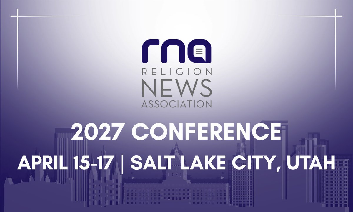 ReligionReport's tweet photo. We are pleased to announce that we will be heading to Salt Lake City for our 2027 conference! Join us April 15-17 next year; more details to come soon. https://t.co/RI5OoERdw6