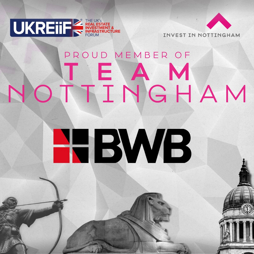 InvestInNottm's tweet photo. #TeamNottingham at UKREiiF 2026 🤝

We’re excited to share that @bwbconsulting are joining Team Nottingham at UKREiiF this year, represented by Anthony Hart and Josh Dickerson.

Find out more about BWB Consulting: https://t.co/JyolTKaLSx

#UKREiiF #UKREiiF2026 #TeamNottingham https://t.co/bxCFg3Emjh