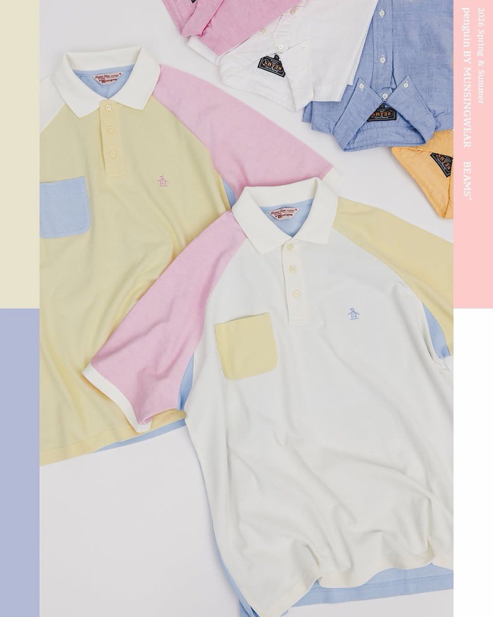 penguin BY MUNSINGWEAR x BEAMS PLUS 別注『Golf Polo Shirt』の新色