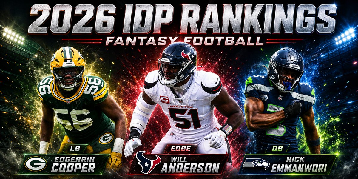 Mike_Woellert's tweet photo. #FFIDP 🚨2026 IDP Rankings Live🚨

Get ahead ahead of your league with my IDP rankings for the upcoming season.

✅Positional Rankings
✅ 340+ IDPs Ranked

https://t.co/6hriivtjtq https://t.co/hU3nRTUL94