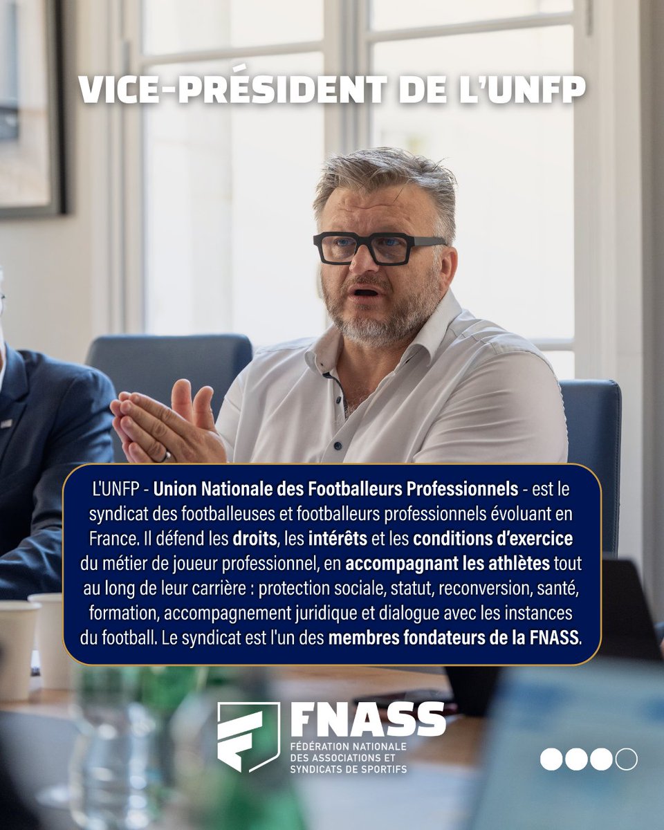 FNASS_'s tweet photo. "Ce sont les sportifs et les sportives qui nous créent des émotions, qui nous font lever dans les stades, ce sont à eux que s'identifient nos enfants, alors protégeons-les, respectons-les, et écoutez-les..." 

Fabien Safanjon, vice-président et trésorier de la FNASS

#FNASS #UNFP https://t.co/UFU8To6G6G