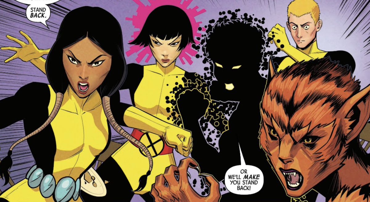 LucianoVecchio's tweet photo. Who wore it better?
The New Mutants or The New Mutants?

(Uncanny X-Men #27 - Who’s Been Sleeping In My Bed? Part II) https://t.co/G8h42hmIK7