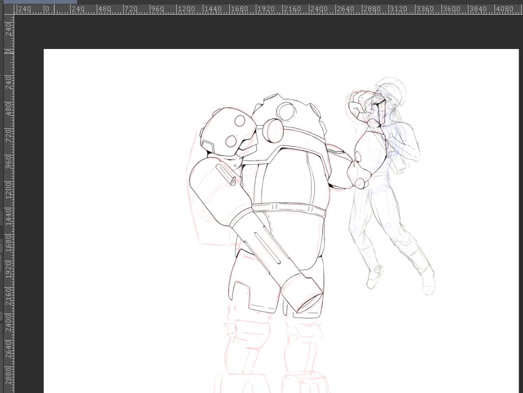 TheRealMochi_i's tweet photo. Entering line-art phase for #ultrakill 's #gutterman
#lineart #smallartist #moots https://t.co/lvljIeag1d
