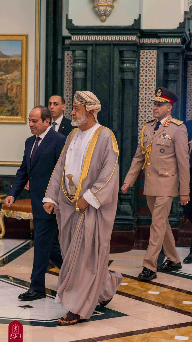 Oman_GC's tweet photo. لقاءٌ أخويٌّ جمع جلالةَ السُّلطان المعظّم-حفظه الله ورعاه- وفخامةَ الرئيس المصري، يعكسُ العلاقات المتوازنة، ويمد جسور التواصل مع الأشقاء؛ تعزيزا للاستقرار  في المنطقة.

#التواصل_الحكومي https://t.co/byeHs9JsK3