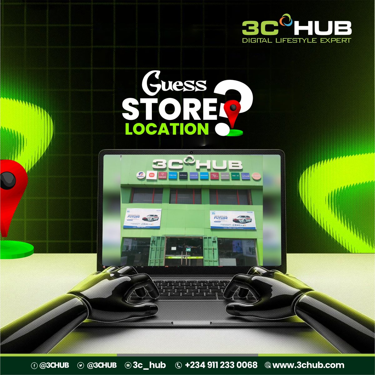 3CHUB's tweet photo. Think you know our store locations?
Take a close look at the image and drop your guess in the comments.
Letβs see who knows their nearest 3C Hub store best! π
#3chub #GuessTheLocation #TechStore https://t.co/32ObZndzYk