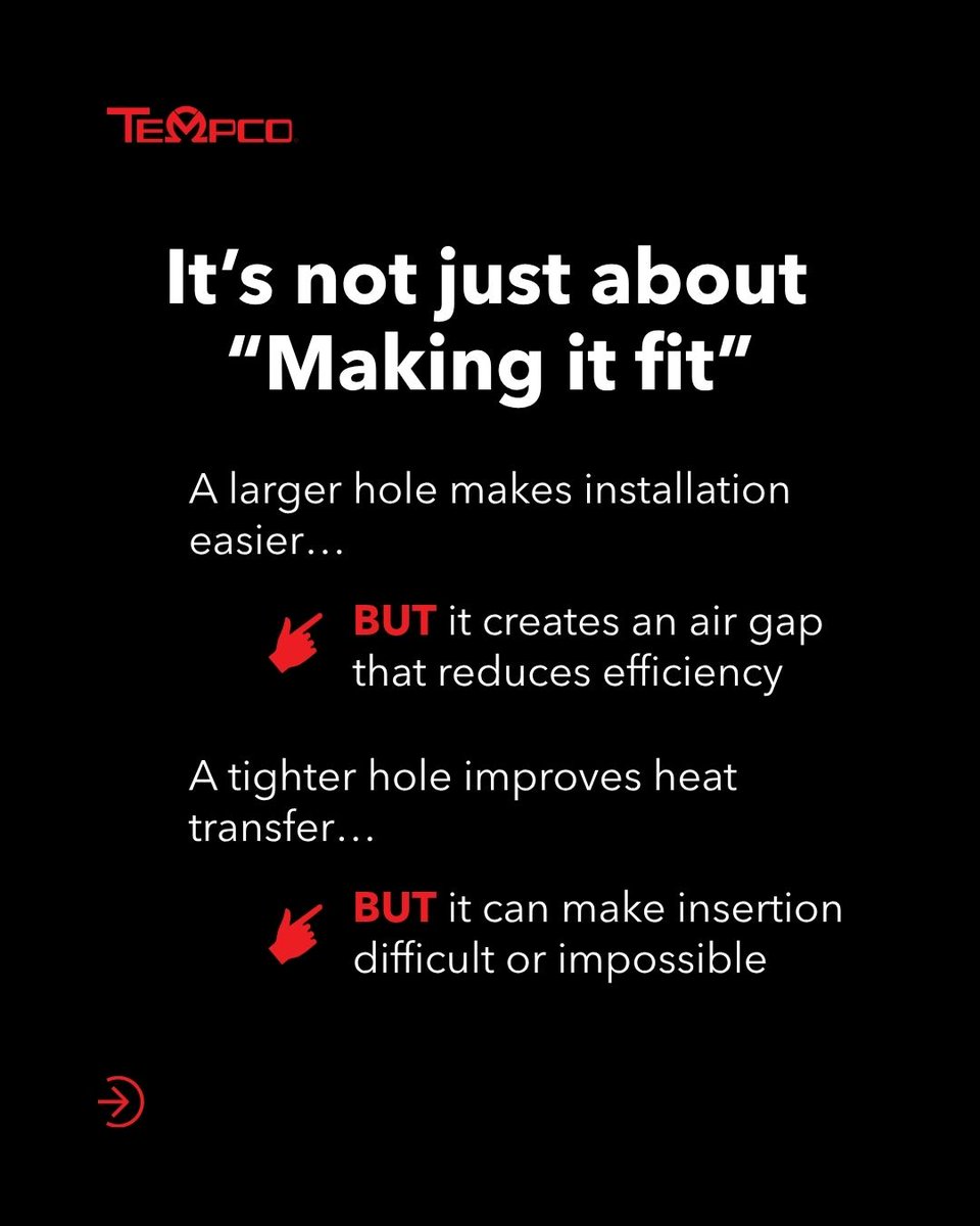TempcoEHC's tweet photo. Hole size might seem like a small detail but it has a major impact on:

👉 Heat transfer efficiency
👉 Heater lifespan
👉 Overall system performance

Read more: https://t.co/PgA0HiqXxf 

#Engineering #DesignEngineering #EngineeringTips #Tempco https://t.co/wXRt3sPUSU