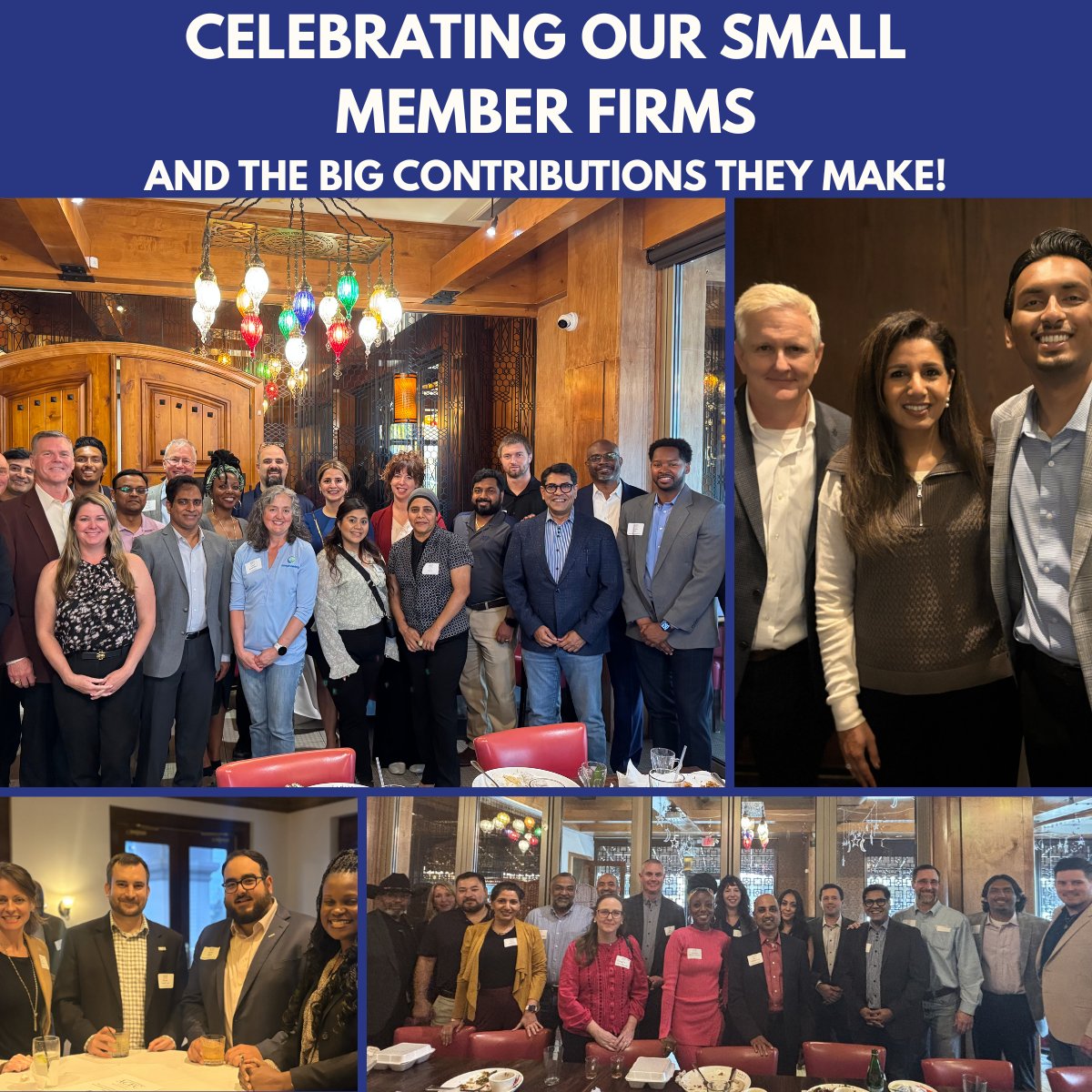 ACECHouston's tweet photo. This National Small Business Week, we celebrate our Small Firm Committee. Did you know ACEC's membership consists of nearly 2/3rds small firms? This committee consistently provides speakers, programming, and mentorship to help these companies remain a driving force. https://t.co/WhqBPqUnRO