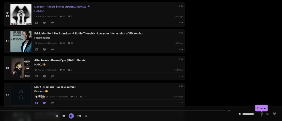 Audius tweet media